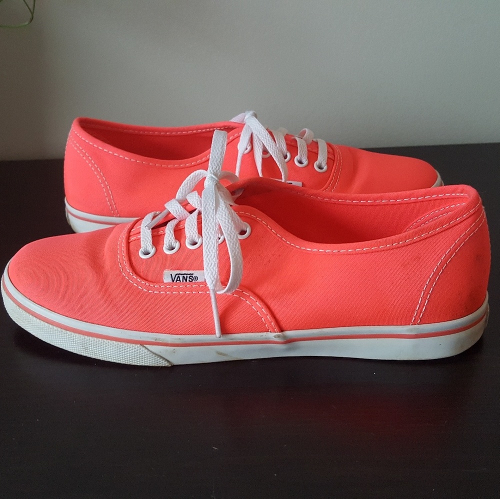 Neon Pink Vans, Size 7